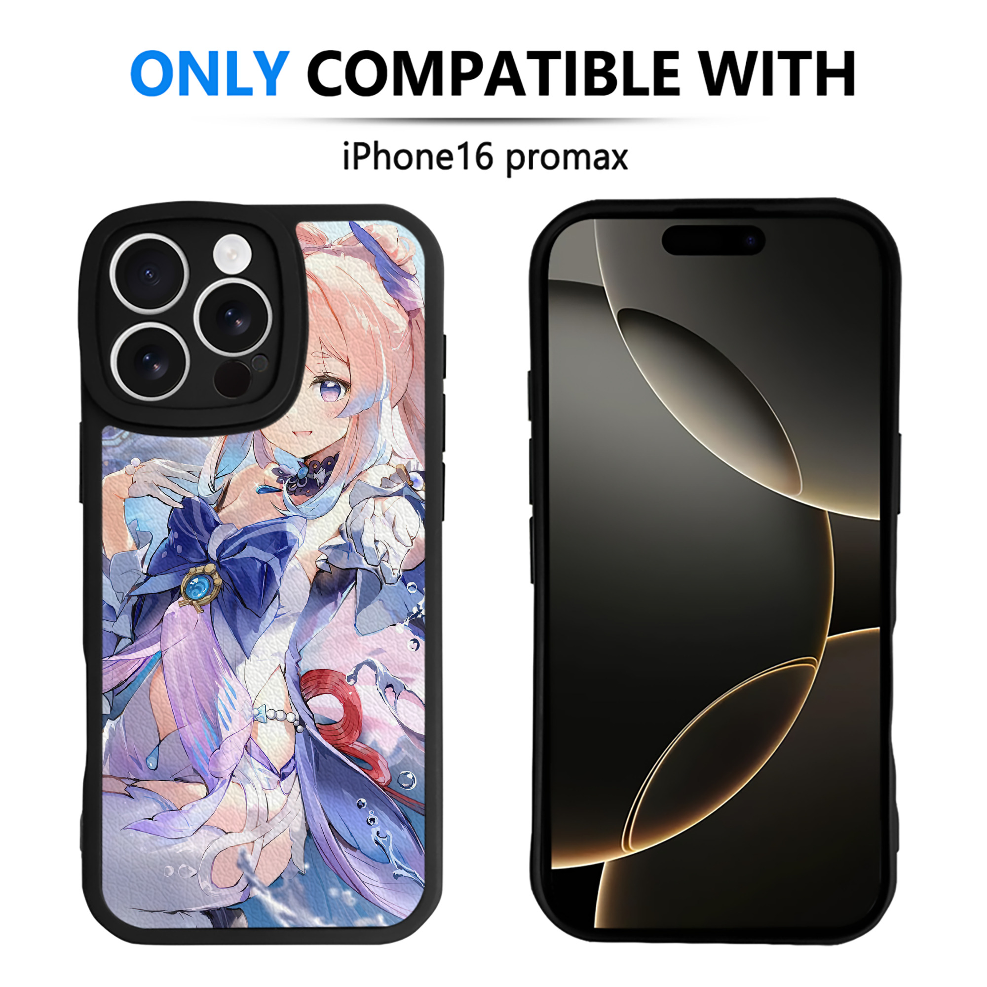 げんし神 genshin 【iPhone 16シリーズ対応】シリコンスマホケース（レザー調） 材質：シリコン